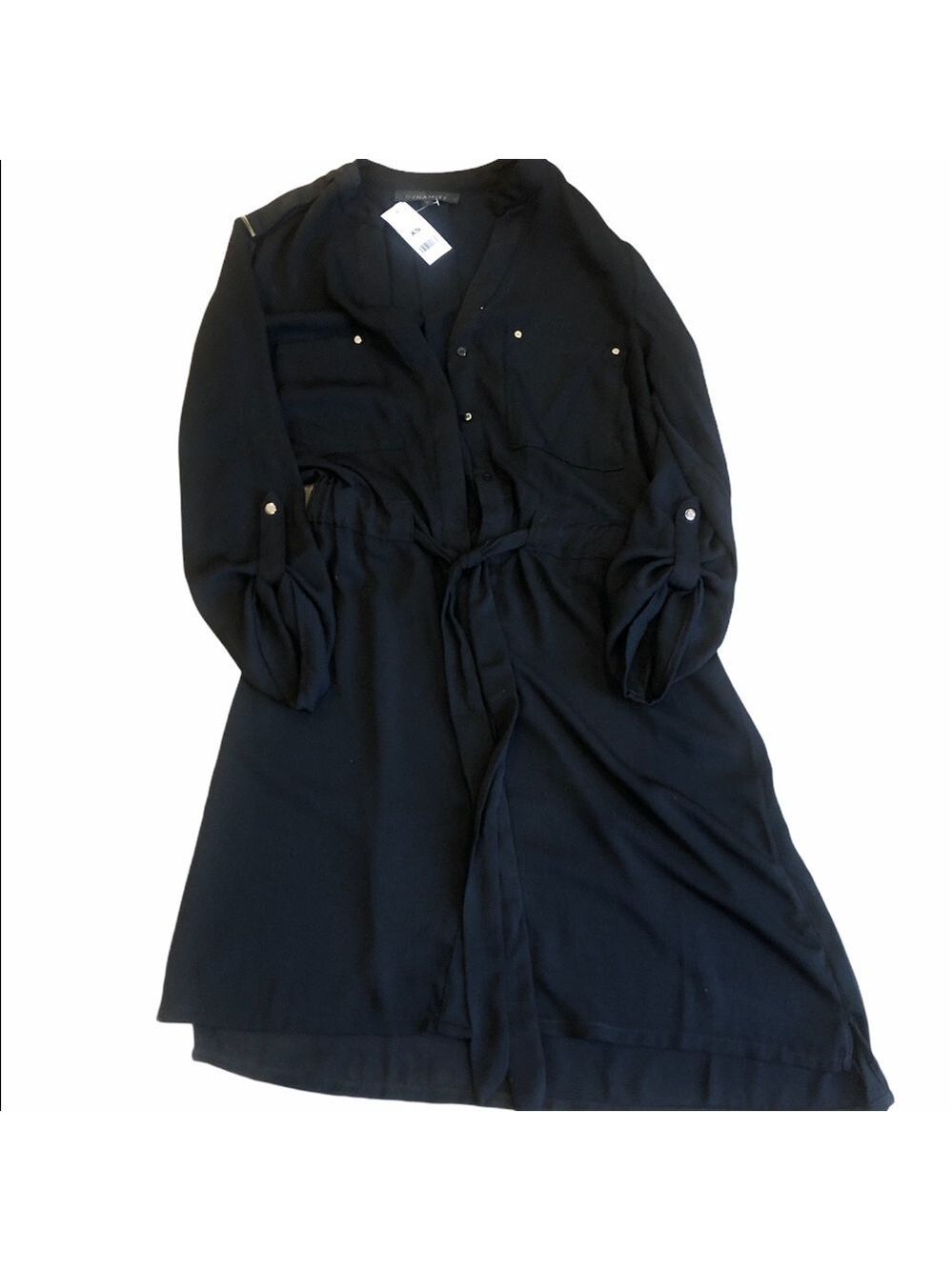 Dynamite Shirt Dress with rope